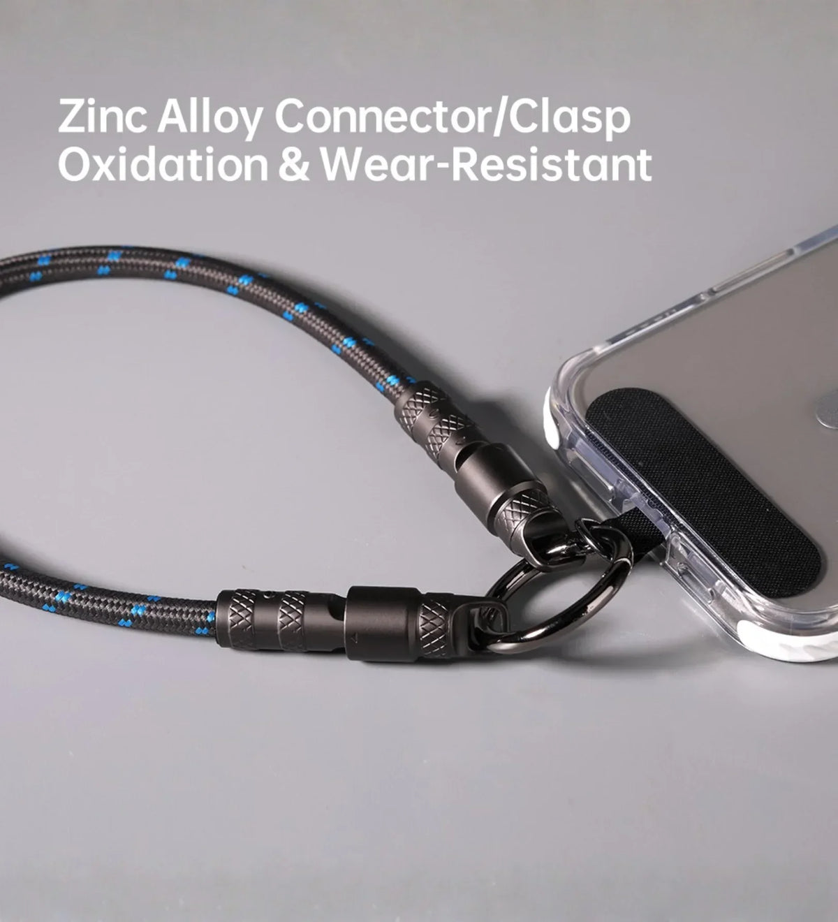 ROCK R15 Phone Lanyard + Fast-Charging Data Cable - Black