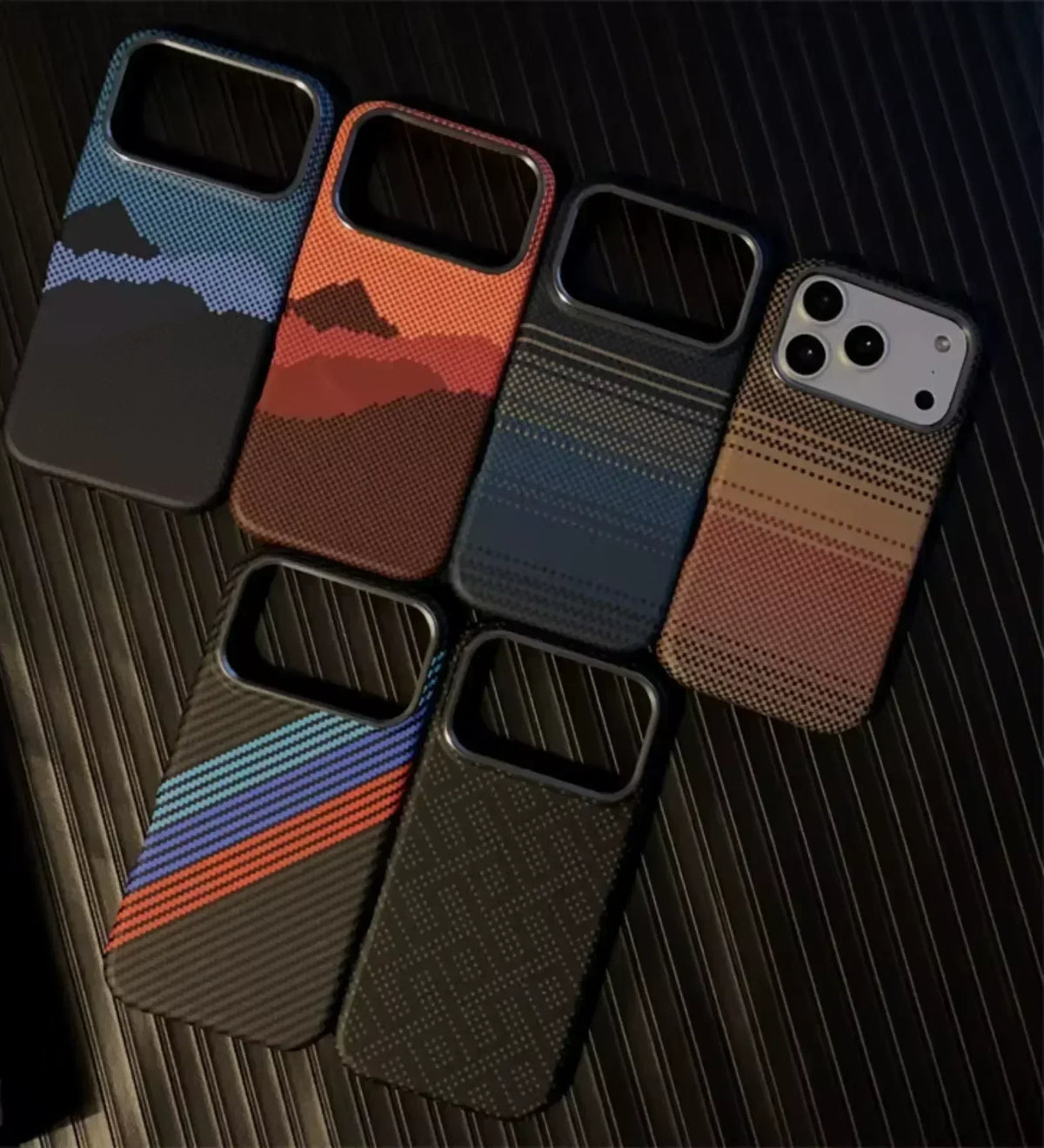 Mountain Horizon Carbon Fiber MagSafe iPhone Case Cover - Slim, Stylish & Protective