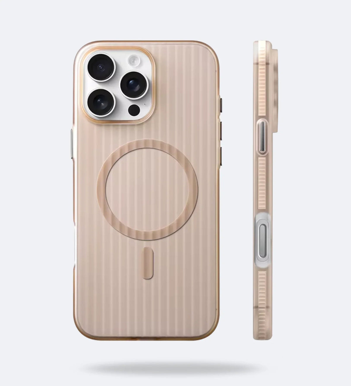 Corrugated Hybrid MagSafe Case Cover for iPhone - Desert