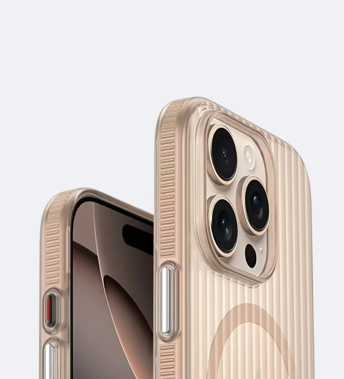 Corrugated Hybrid MagSafe Case Cover for iPhone - Desert