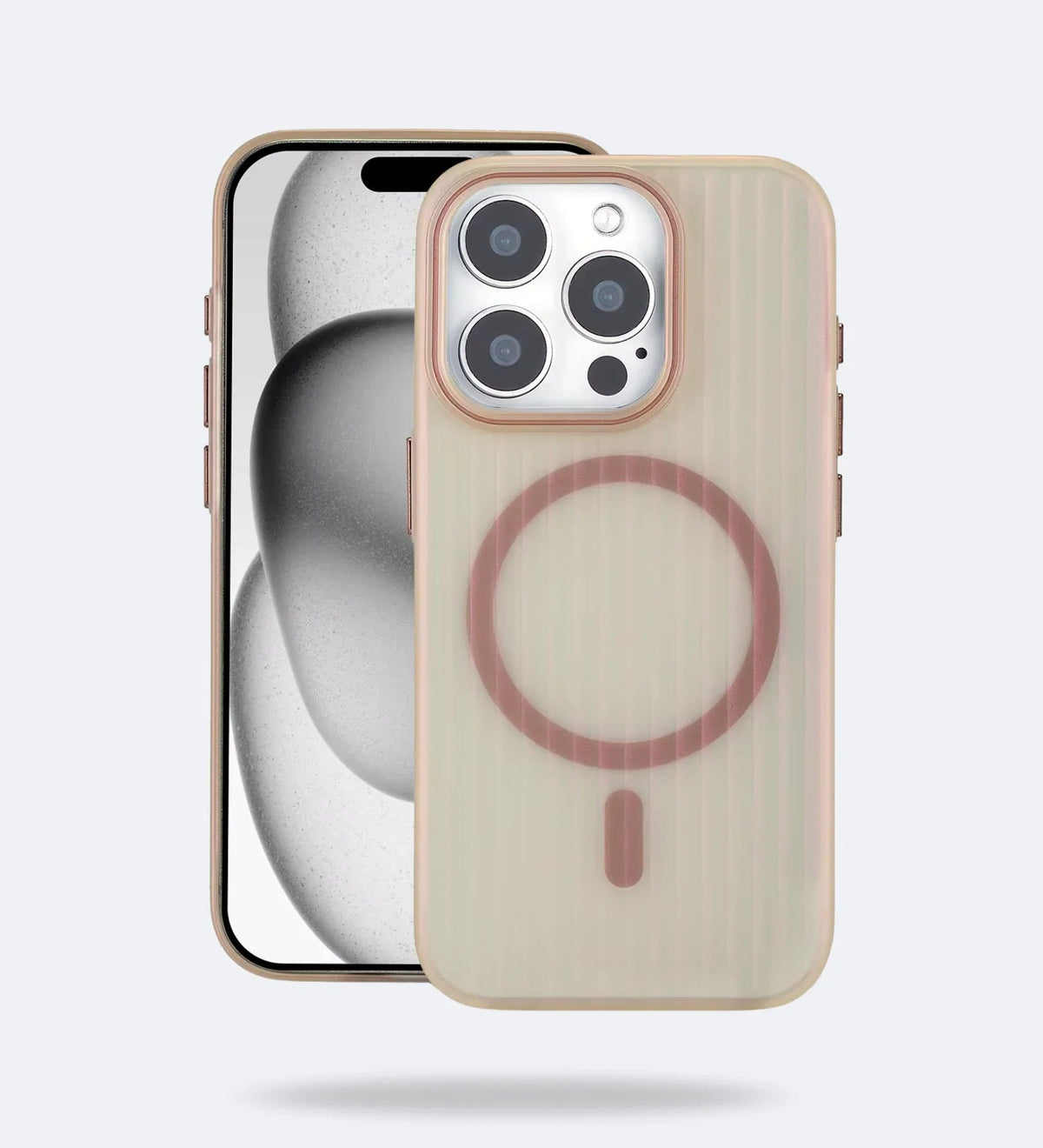 Corrugated Hybrid MagSafe Case Cover for iPhone - Desert