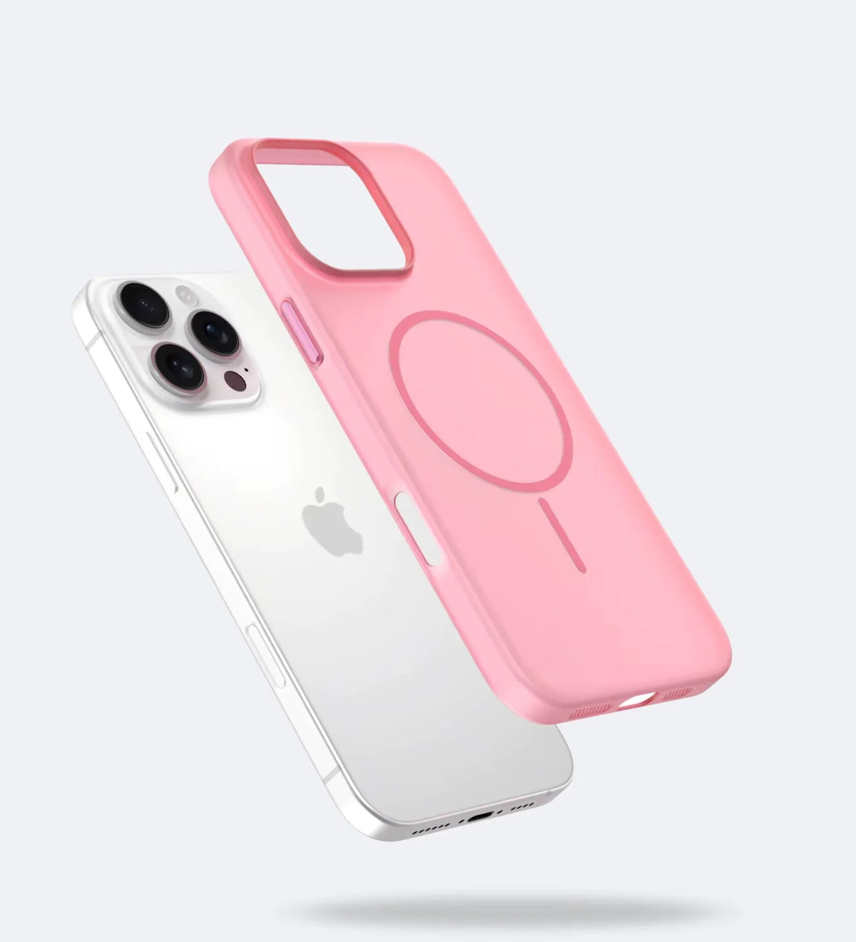 Frosted Ultra-Thin iPhone Case with MagSafe – Matte, 0.35 mm - Pink