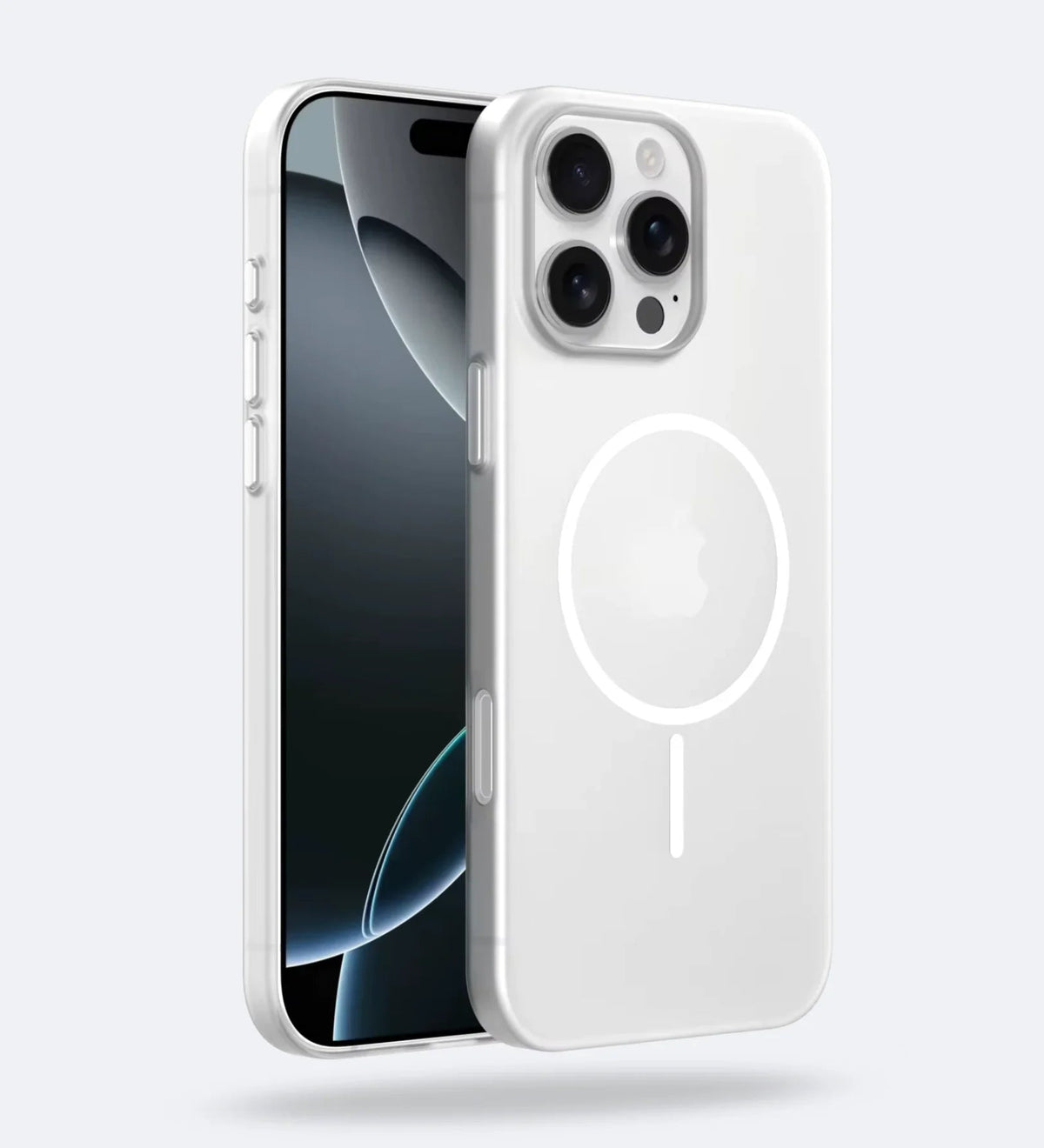 Frosted Ultra-Thin iPhone Case with MagSafe – Matte, 0.35 mm - White