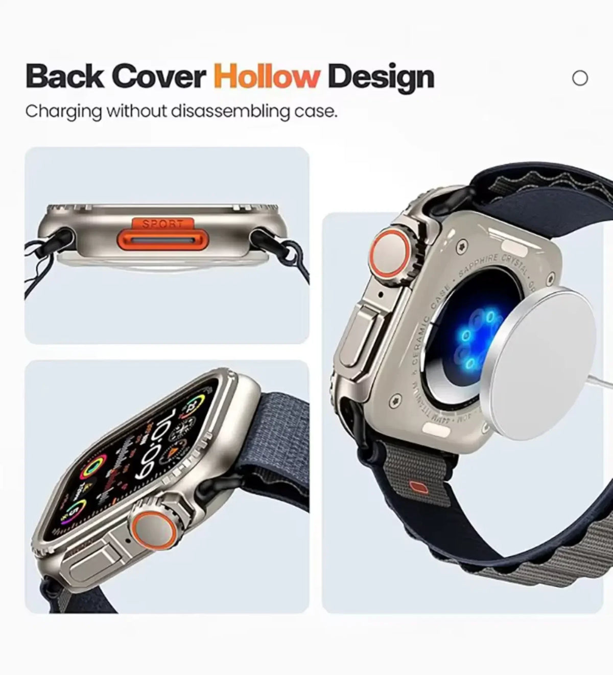 Apple Watch Ultra Cases & Covers - 49mm Stainless Steel Bumper