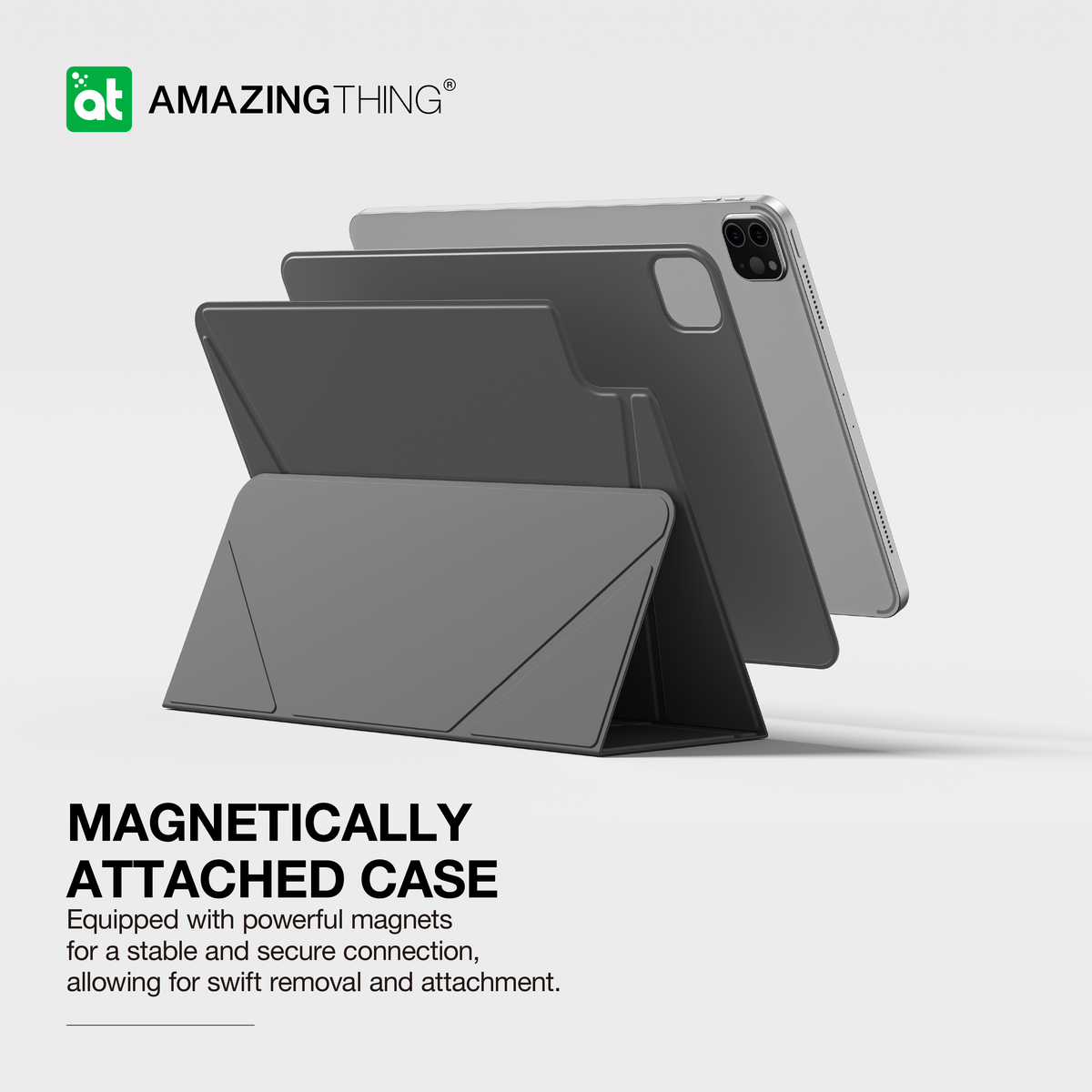 Matte Pro Mag Folio with Stand for iPad Pro - 11inch, iPad Air 5 - 10.9inch