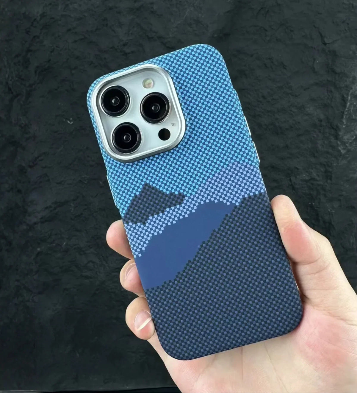 Mountain Horizon Carbon Fiber MagSafe iPhone Case Cover - Slim, Stylish & Protective