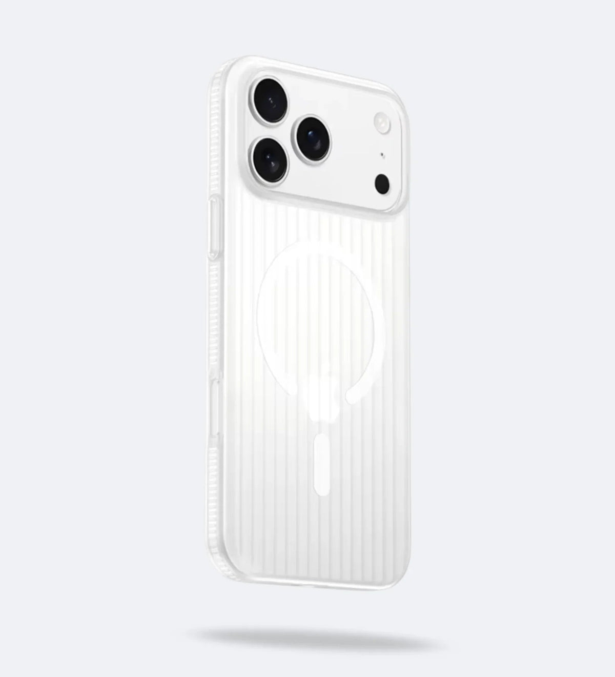 Corrugated Hybrid MagSafe Case Cover for iPhone - White
