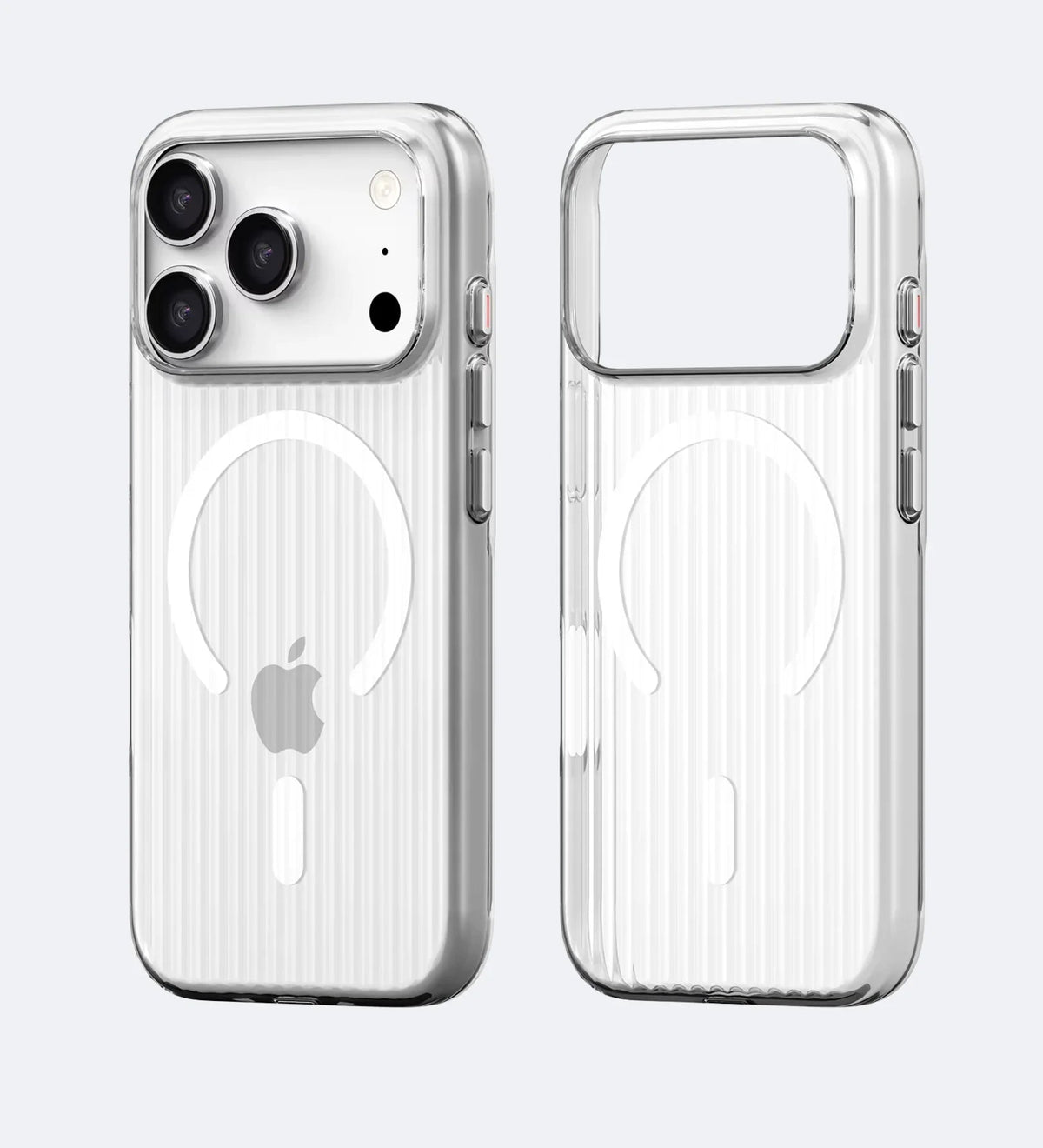 Corrugated Hybrid MagSafe Case Cover for iPhone - White
