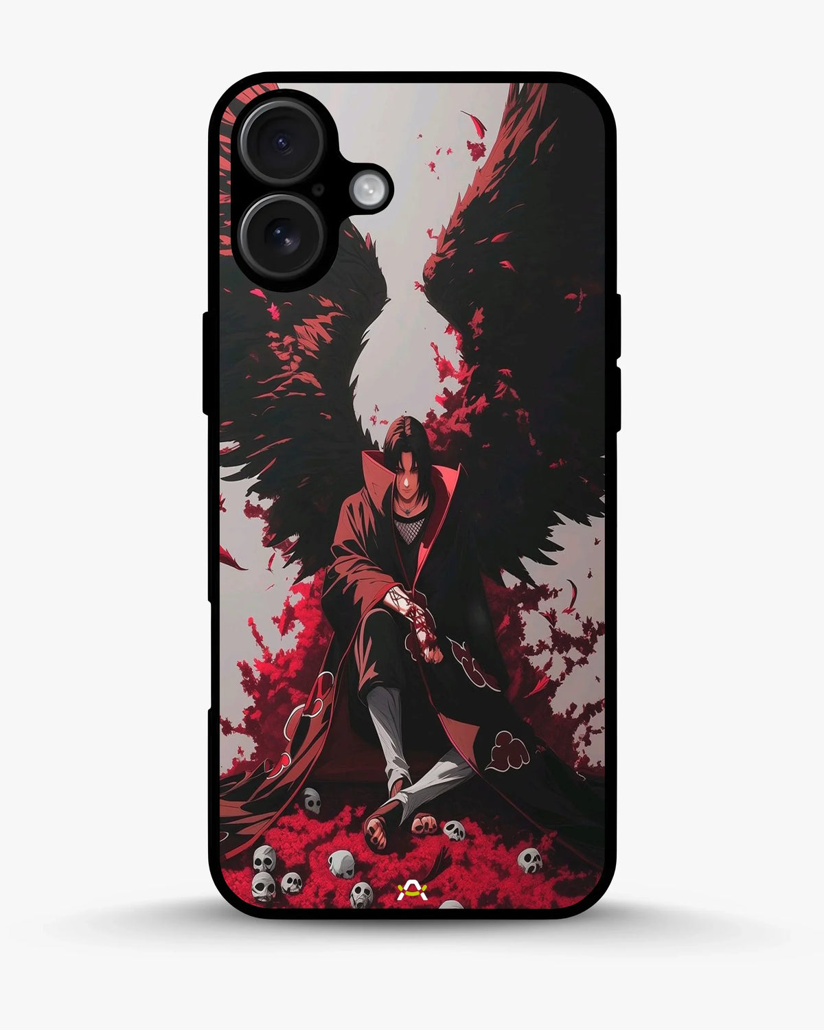 Anime Dark Warrior Phone Case - Dark Red & Black Print for iPhone, Samsung, Pixel, OnePlus & Vivo