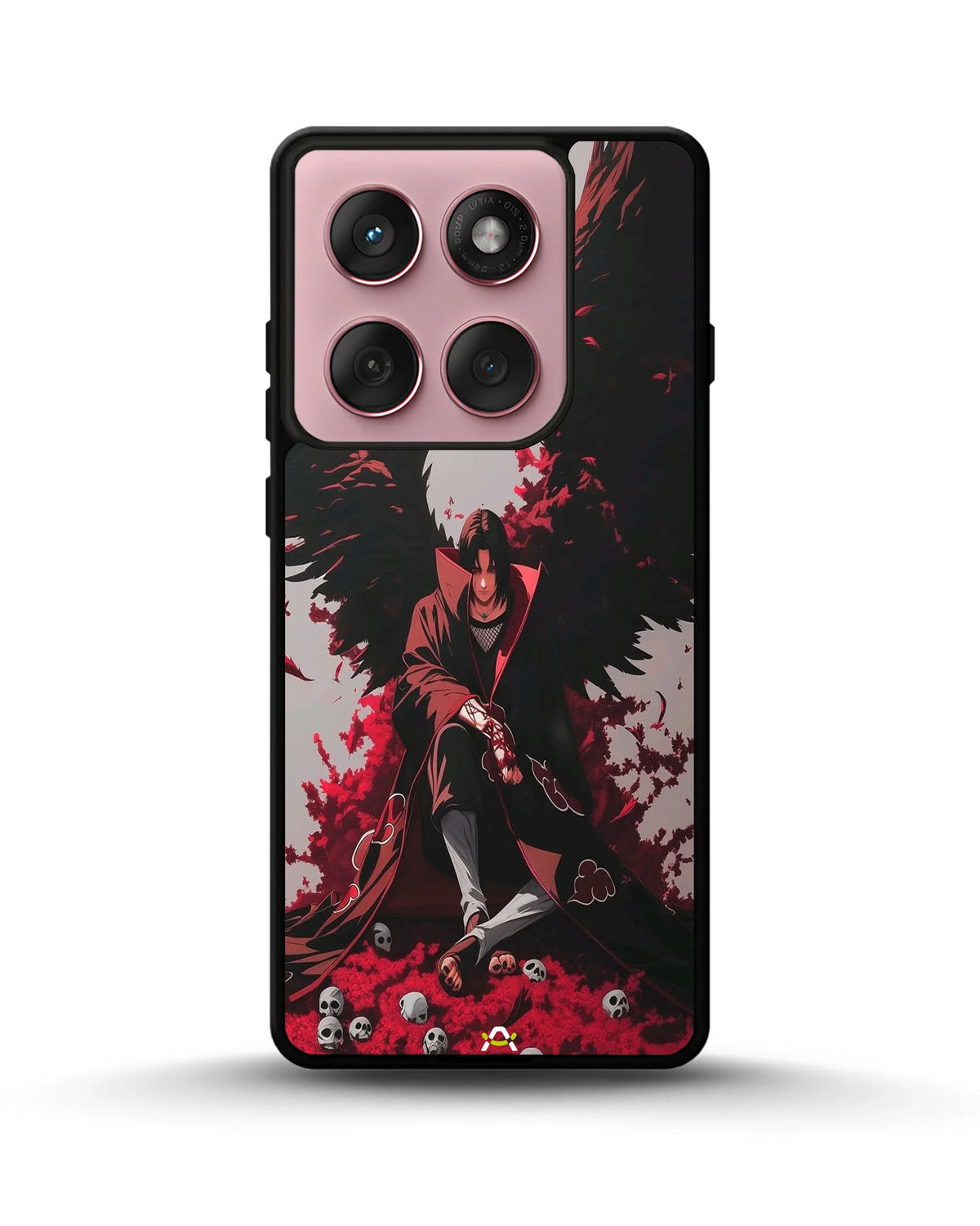 Anime Dark Warrior Phone Case - Dark Red & Black Print for iPhone, Samsung, Pixel, OnePlus & Vivo