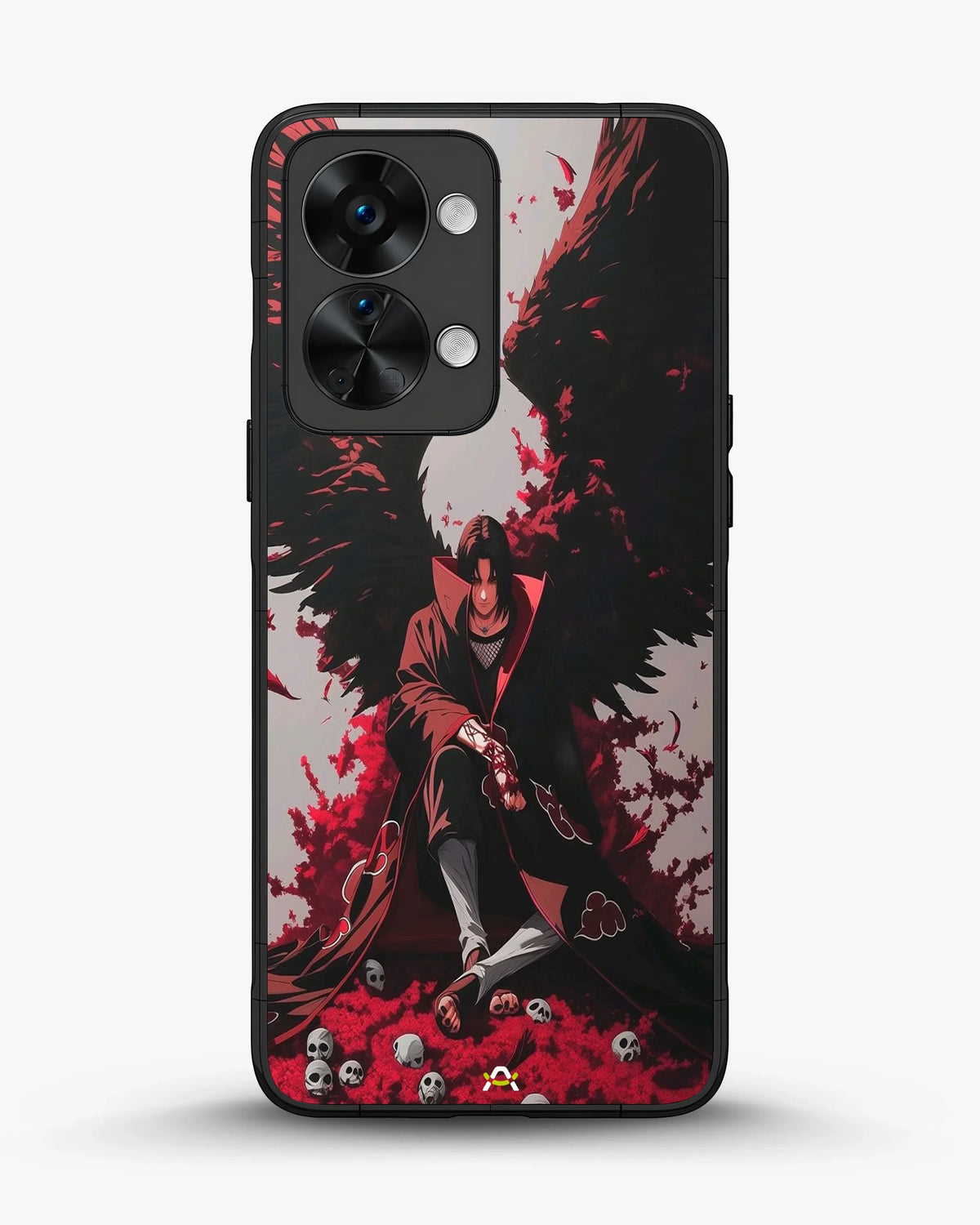 Anime Dark Warrior Phone Case - Dark Red & Black Print for iPhone, Samsung, Pixel, OnePlus & Vivo