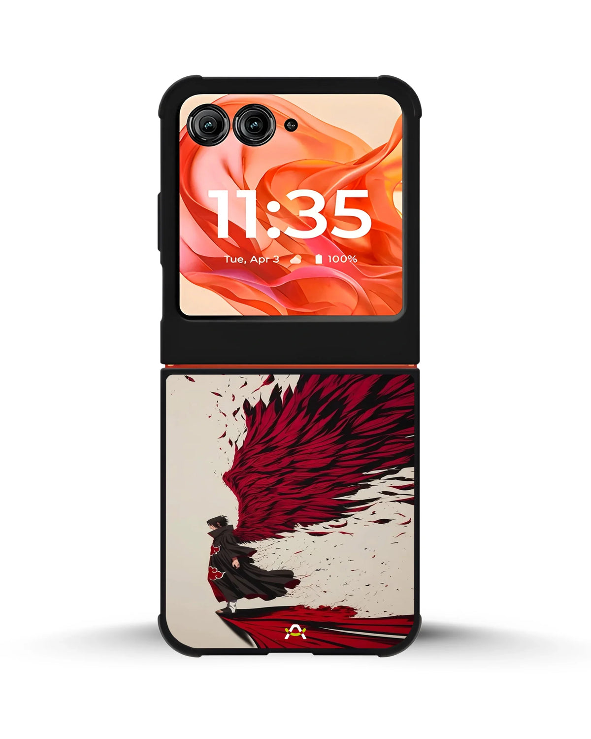Anime Hero Phone Case - Bold Red & Black Character Print for iPhone, Samsung, Pixel, OnePlus & Vivo
