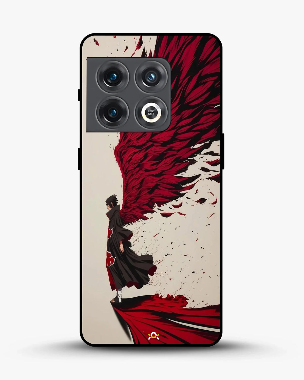 Anime Hero Phone Case - Bold Red & Black Character Print for iPhone, Samsung, Pixel, OnePlus & Vivo