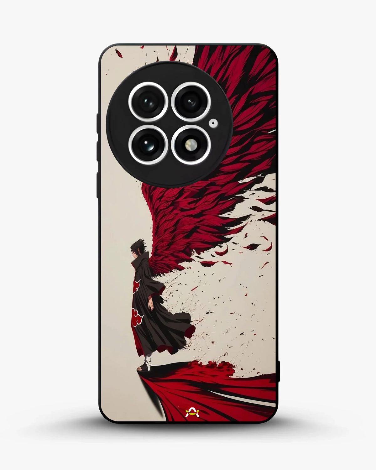 Anime Hero Phone Case - Bold Red & Black Character Print for iPhone, Samsung, Pixel, OnePlus & Vivo