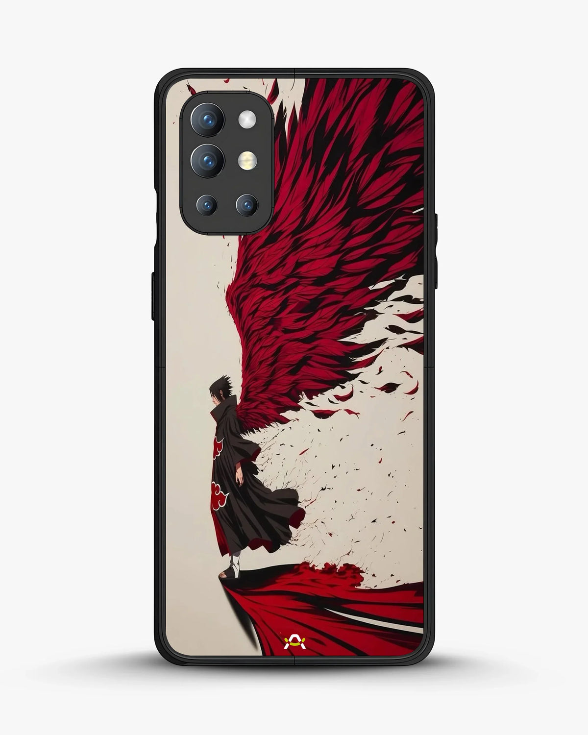 Anime Hero Phone Case - Bold Red & Black Character Print for iPhone, Samsung, Pixel, OnePlus & Vivo
