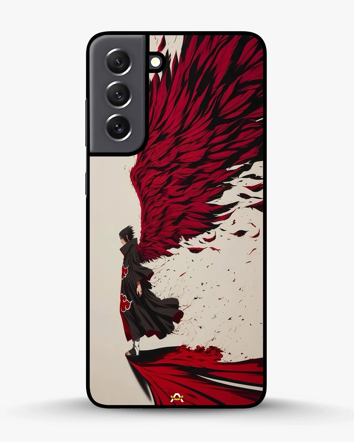 Anime Hero Phone Case - Bold Red & Black Character Print for iPhone, Samsung, Pixel, OnePlus & Vivo