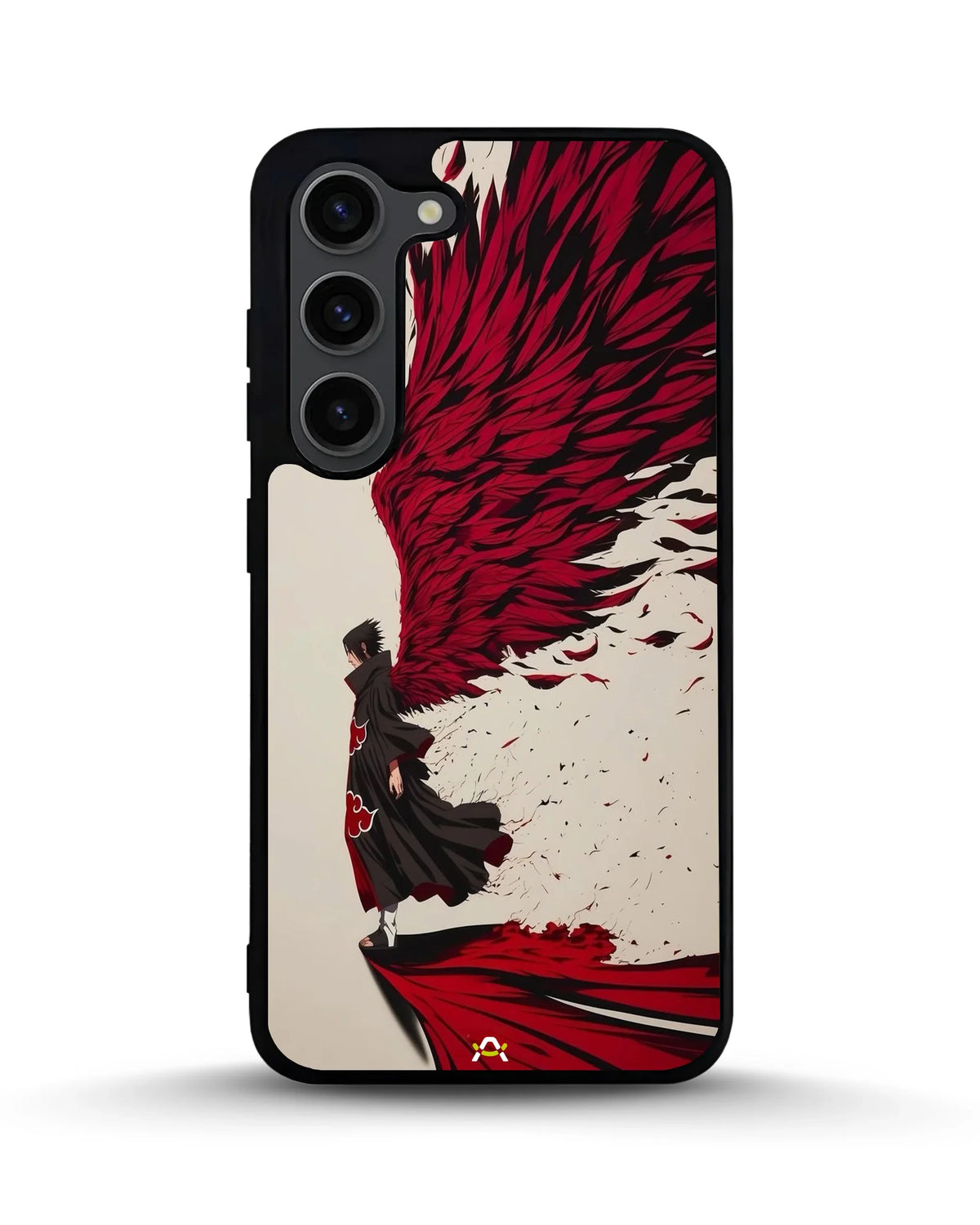Anime Hero Phone Case - Bold Red & Black Character Print for iPhone, Samsung, Pixel, OnePlus & Vivo