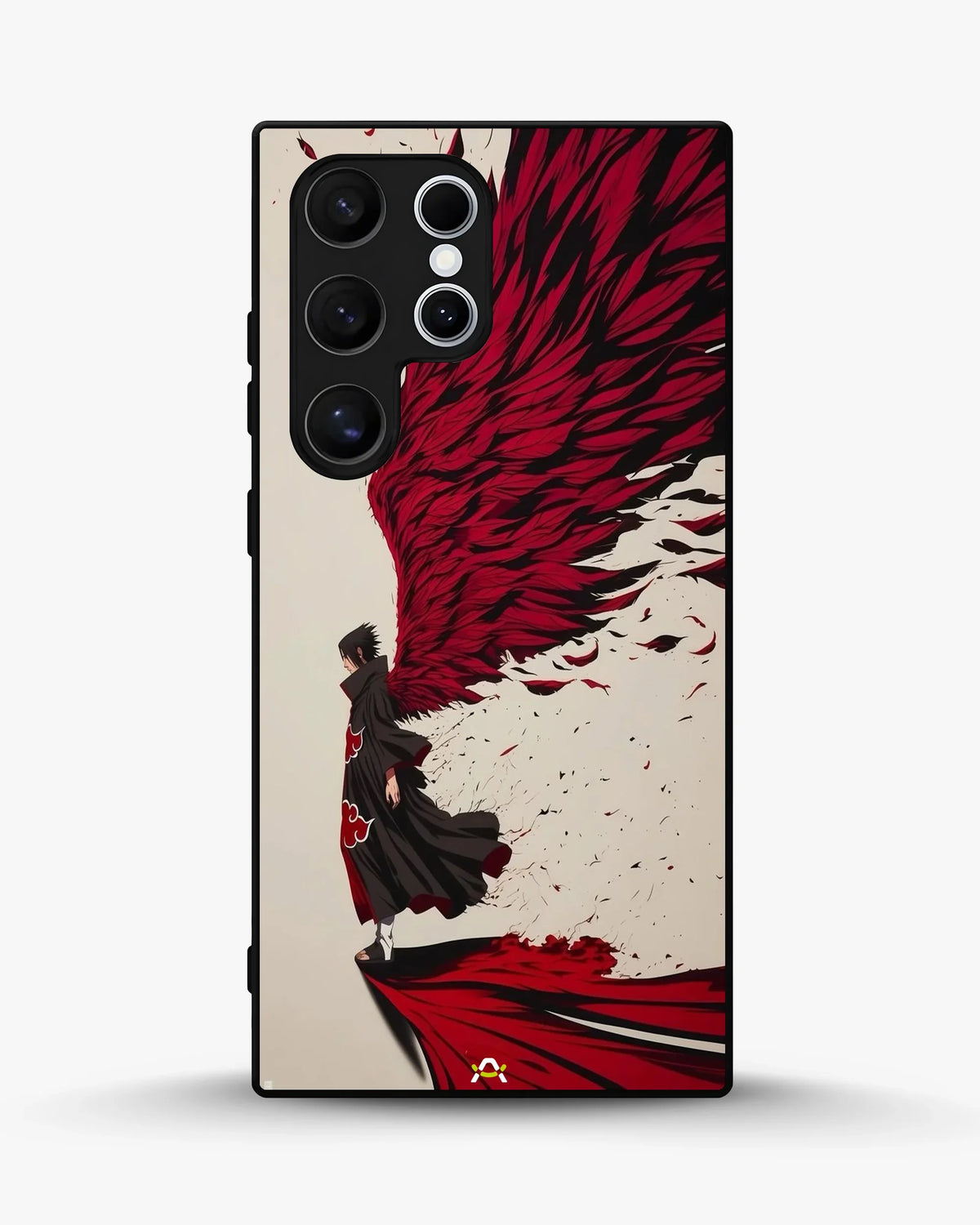 Anime Hero Phone Case - Bold Red & Black Character Print for iPhone, Samsung, Pixel, OnePlus & Vivo