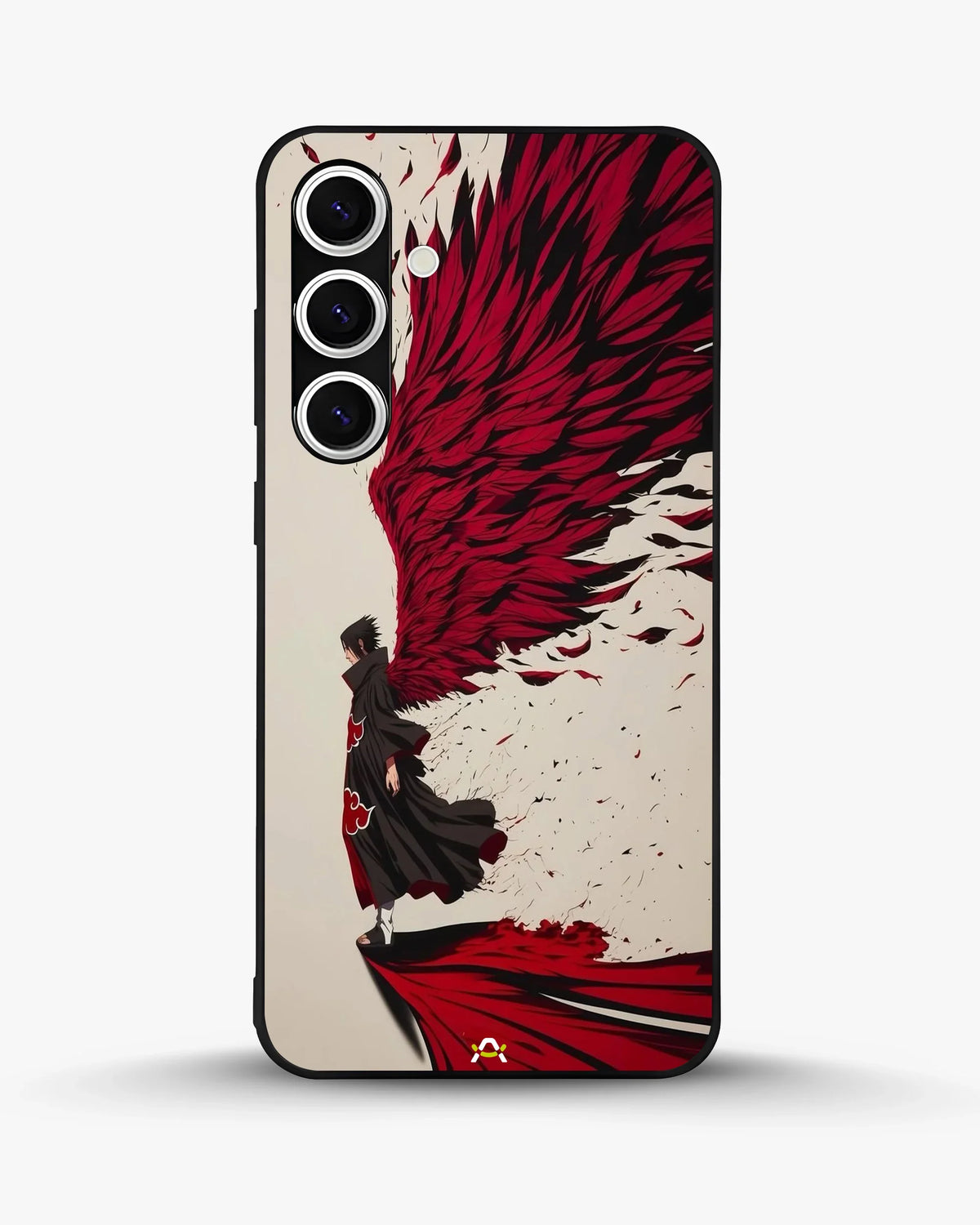 Anime Hero Phone Case - Bold Red & Black Character Print for iPhone, Samsung, Pixel, OnePlus & Vivo