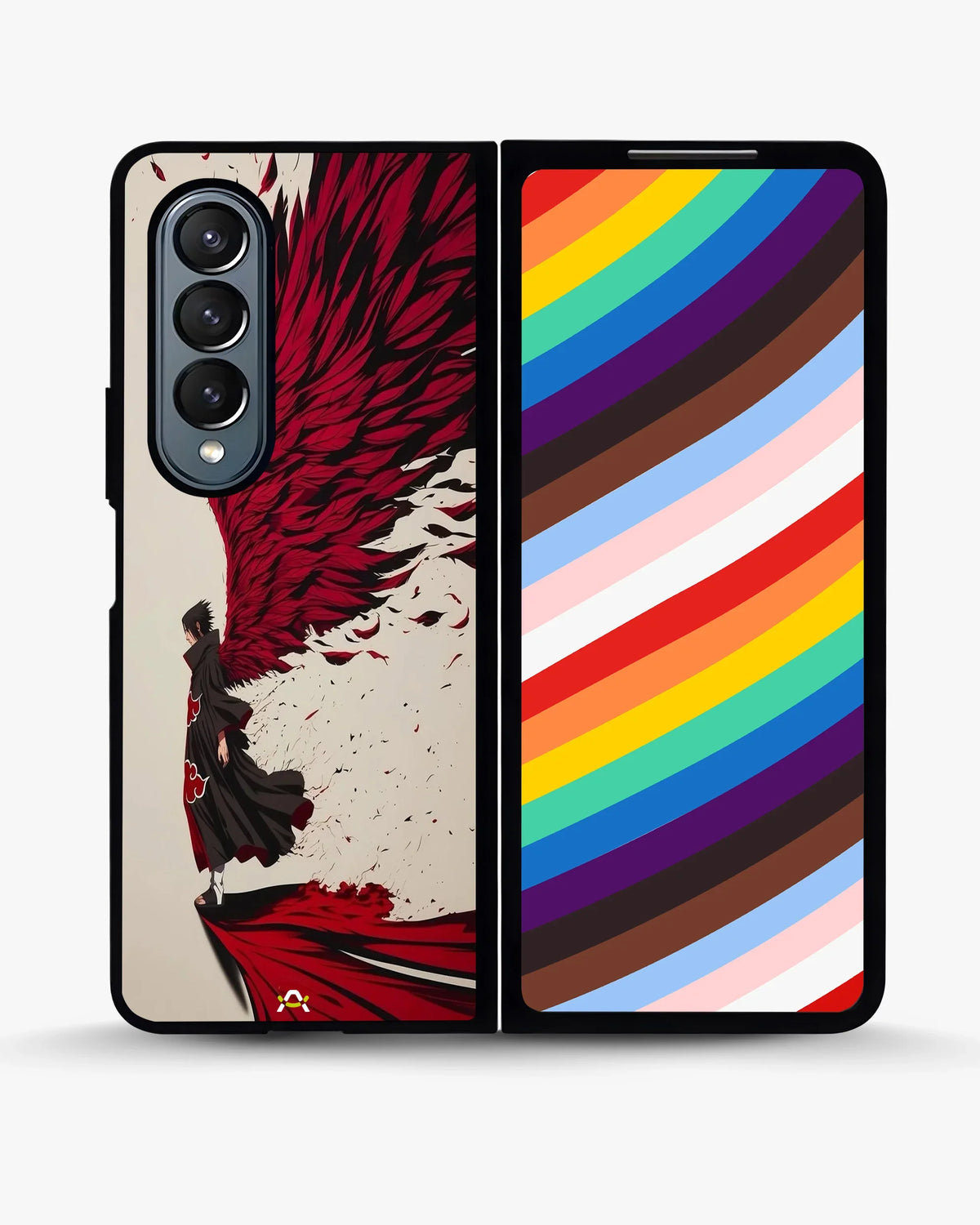 Anime Hero Phone Case - Bold Red & Black Character Print for iPhone, Samsung, Pixel, OnePlus & Vivo