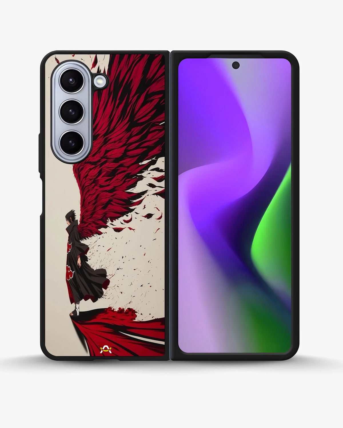 Anime Hero Phone Case - Bold Red & Black Character Print for iPhone, Samsung, Pixel, OnePlus & Vivo