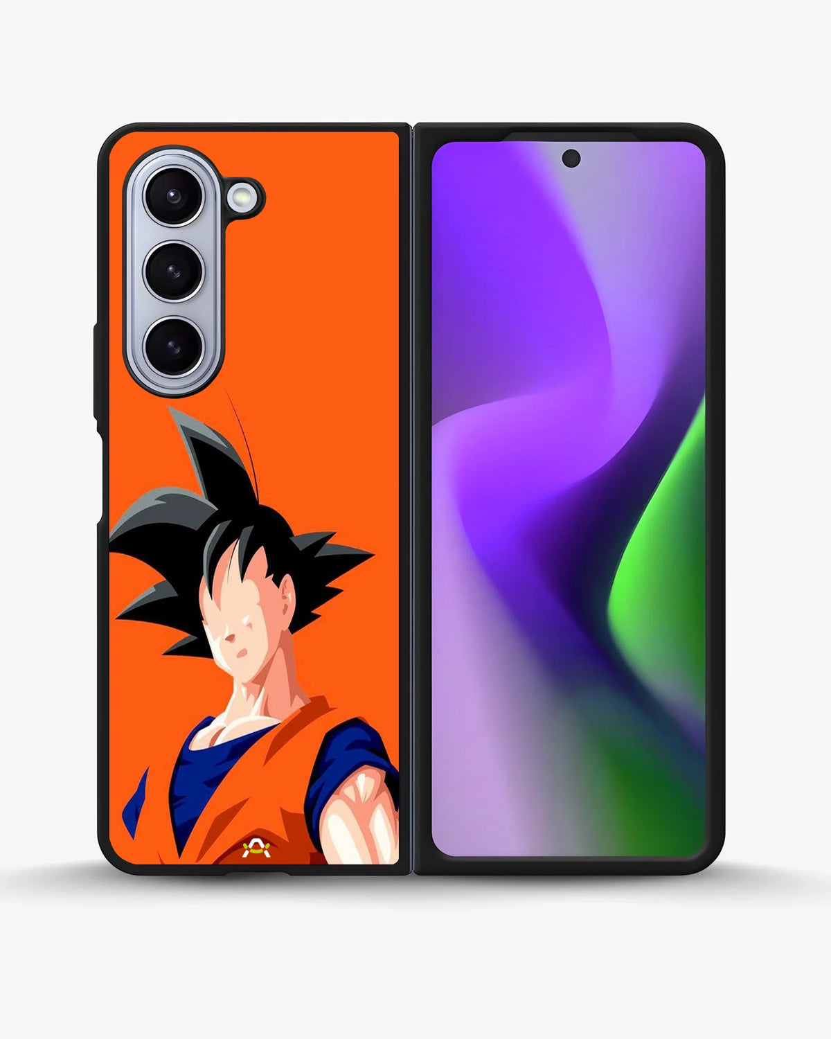 Anime Super Warrior Phone Case - Orange & Navy Fighter Print for iPhone, Samsung, Pixel, OnePlus & Vivo