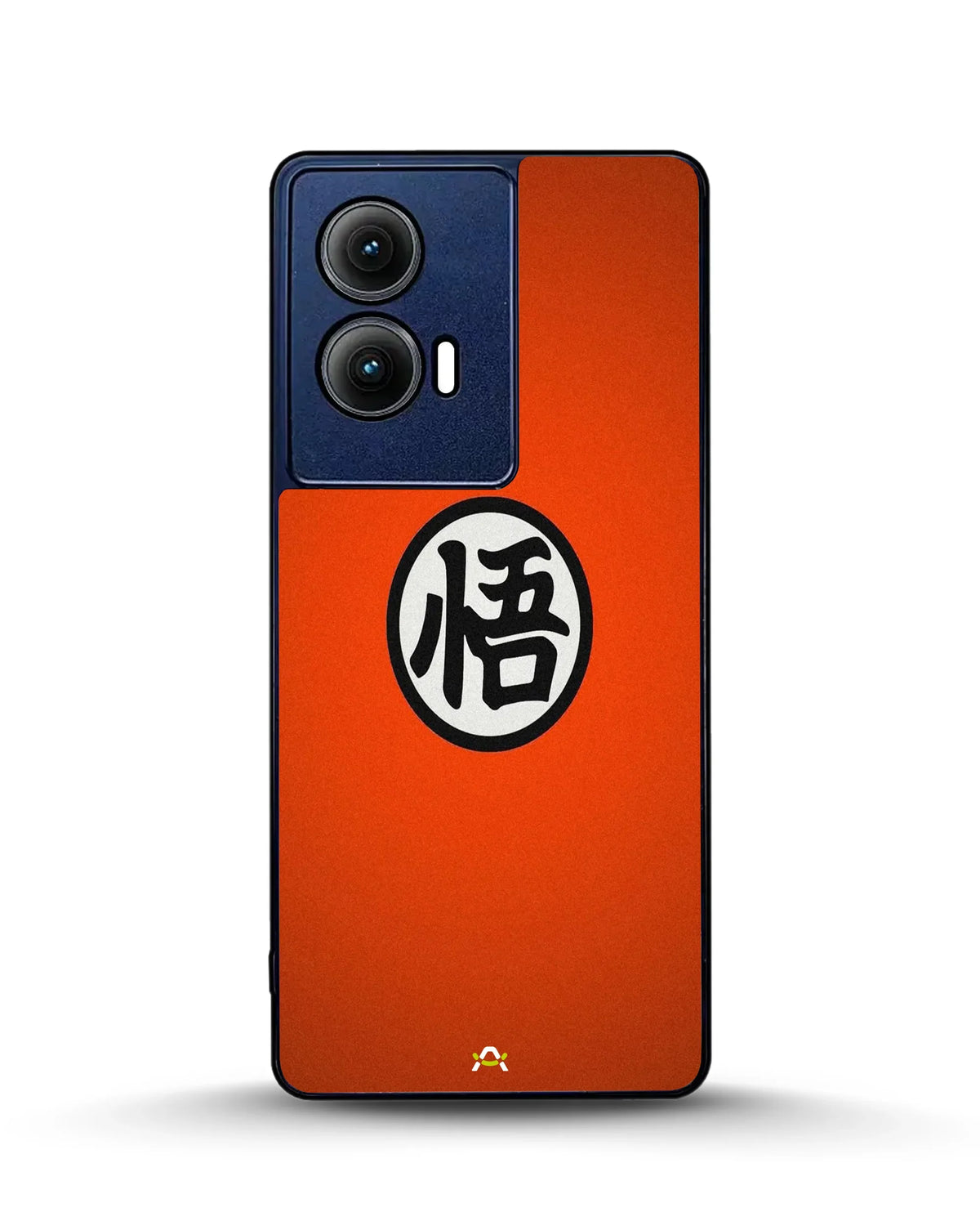 Anime Warrior Awakening Kanji Case - Glossy Orange Printed Cover for iPhone, Samsung, Pixel, OnePlus & Vivo