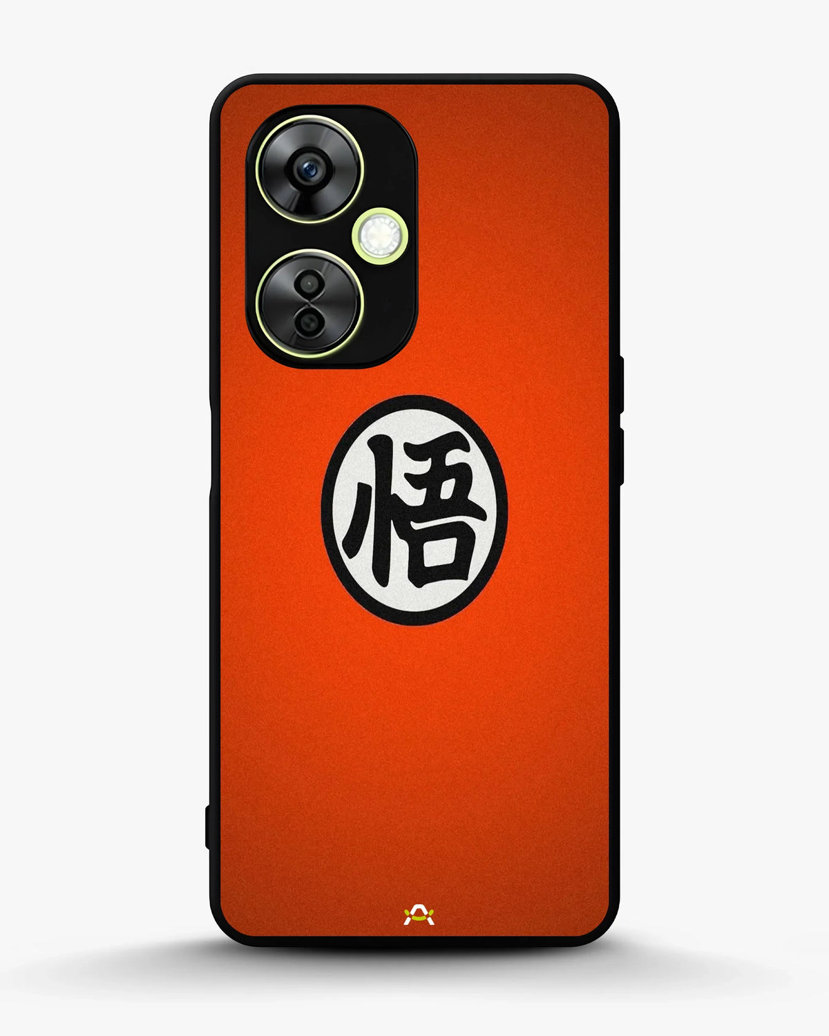 Anime Warrior Awakening Kanji Case - Glossy Orange Printed Cover for iPhone, Samsung, Pixel, OnePlus & Vivo