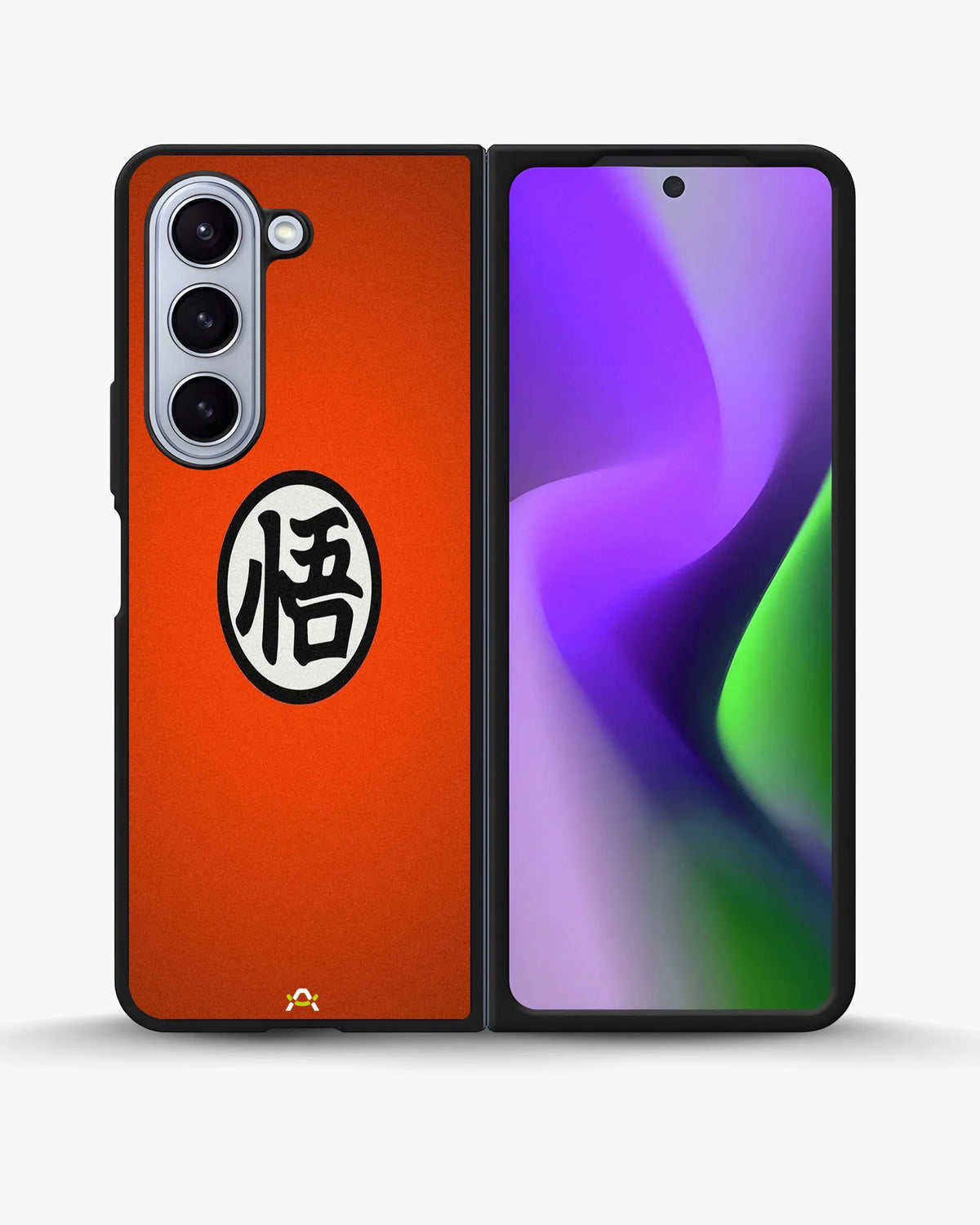 Anime Warrior Awakening Kanji Case - Glossy Orange Printed Cover for iPhone, Samsung, Pixel, OnePlus & Vivo