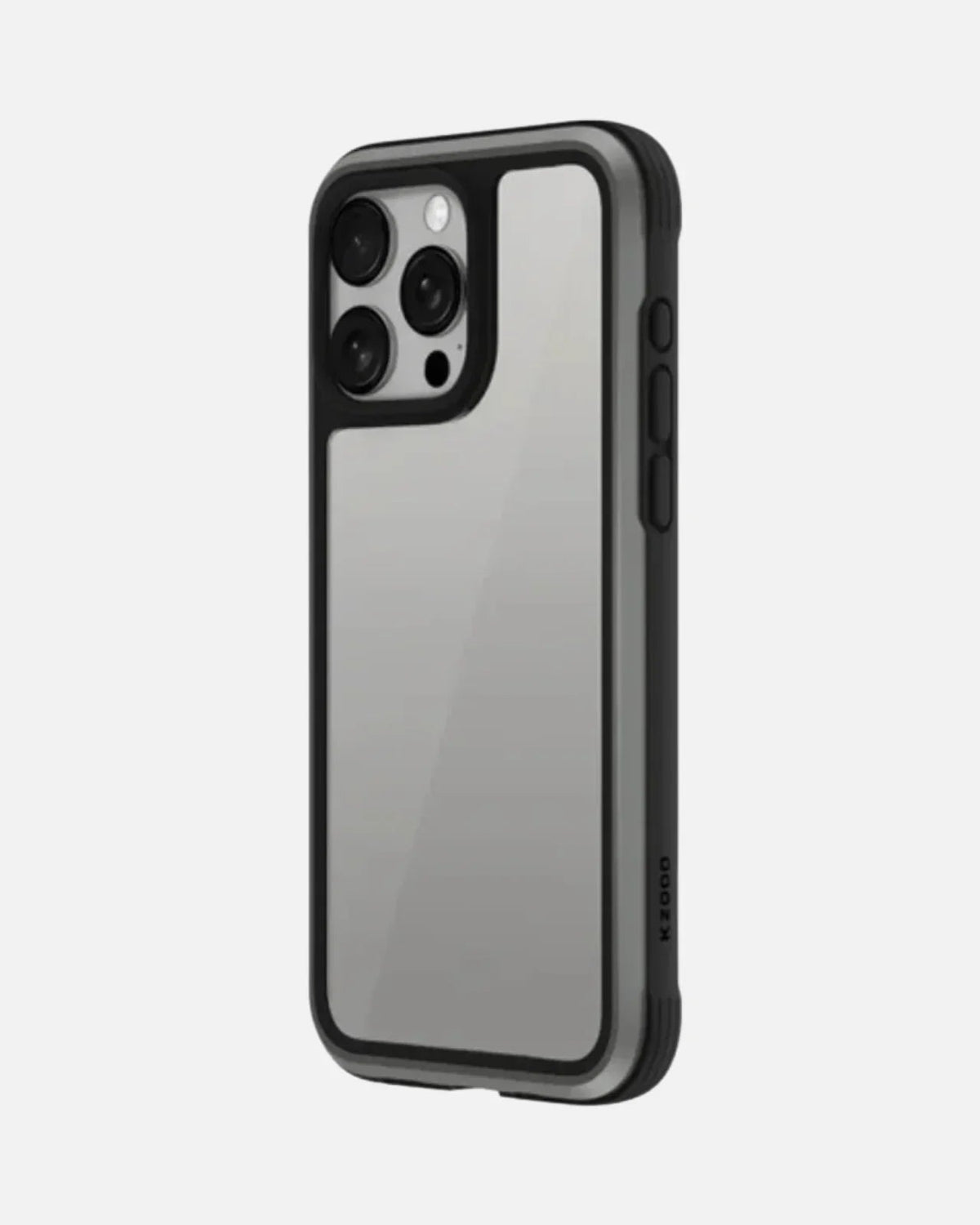 Ares Aviation-Grade Aluminum Alloy Bumper Case for iPhones - Titanium Grey