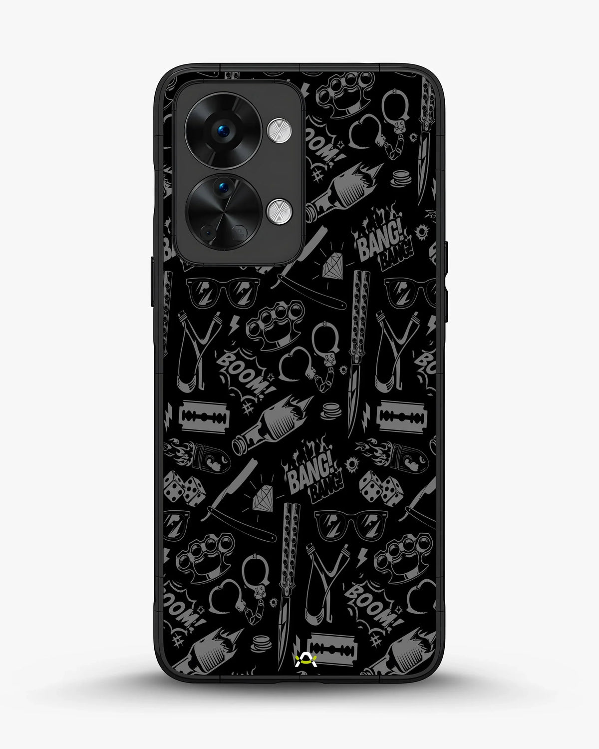 Black Street Art Phone Case - Graffiti & Typography Print for iPhone, Samsung, Pixel, OnePlus & Vivo