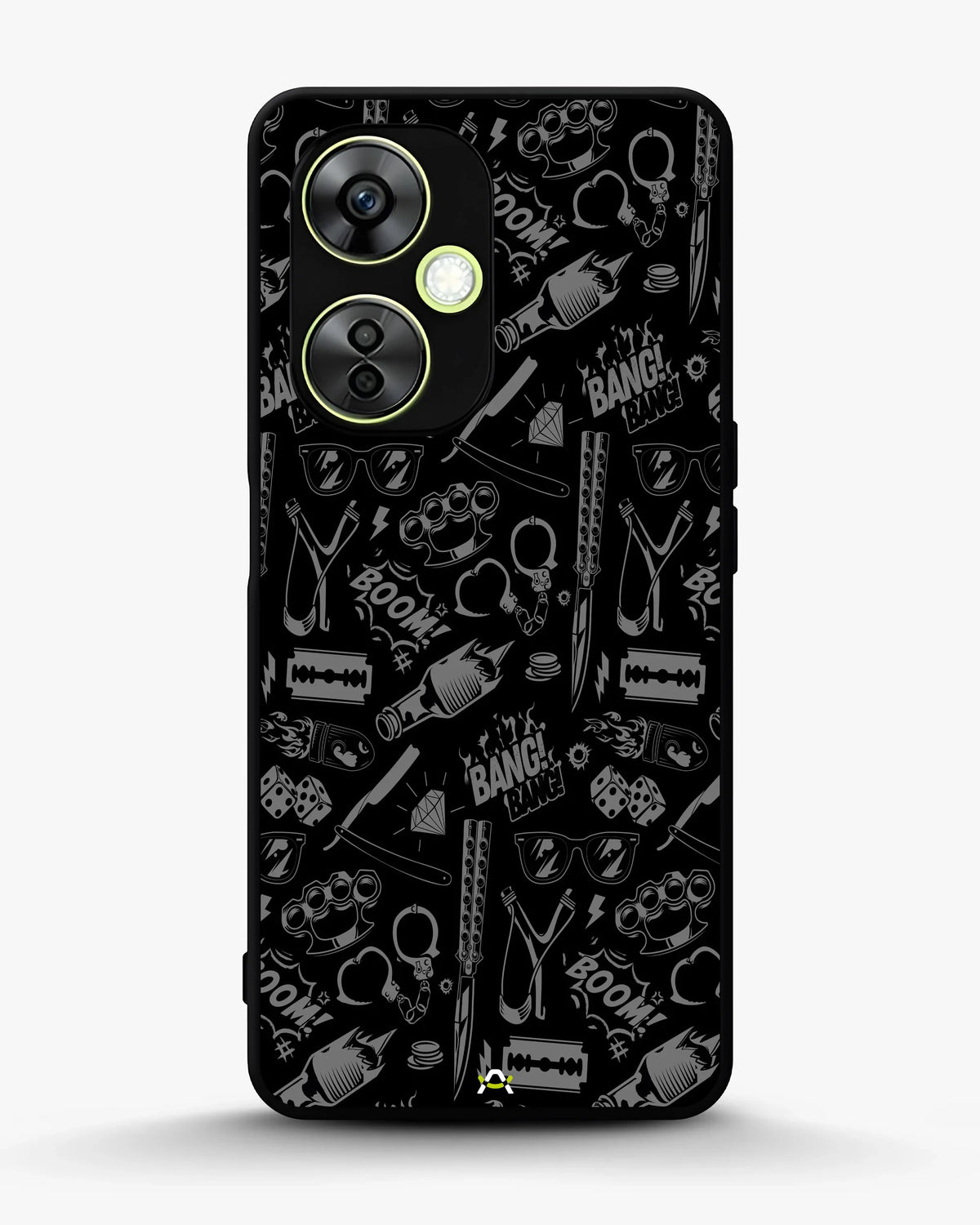 Black Street Art Phone Case - Graffiti & Typography Print for iPhone, Samsung, Pixel, OnePlus & Vivo
