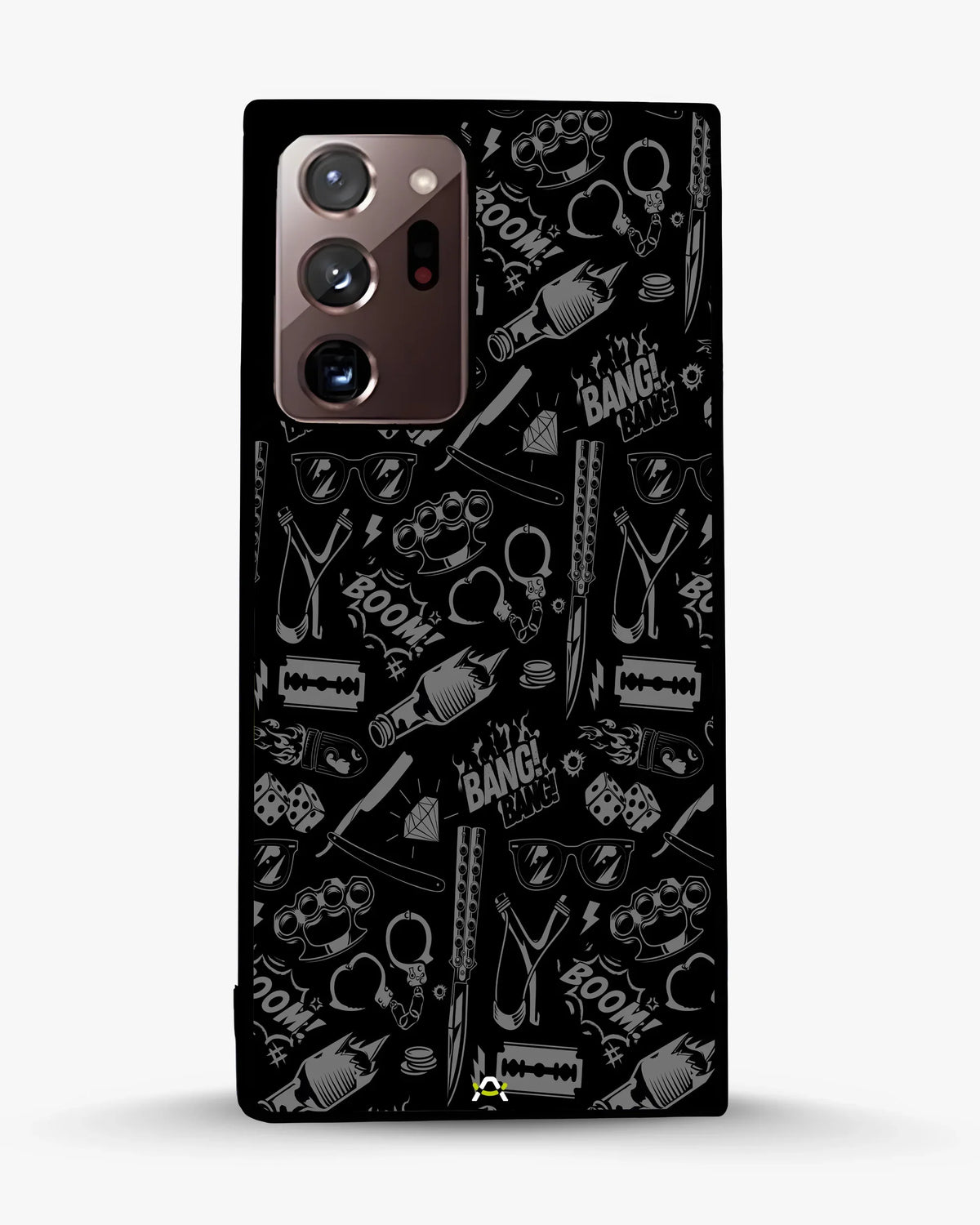 Black Street Art Phone Case - Graffiti & Typography Print for iPhone, Samsung, Pixel, OnePlus & Vivo