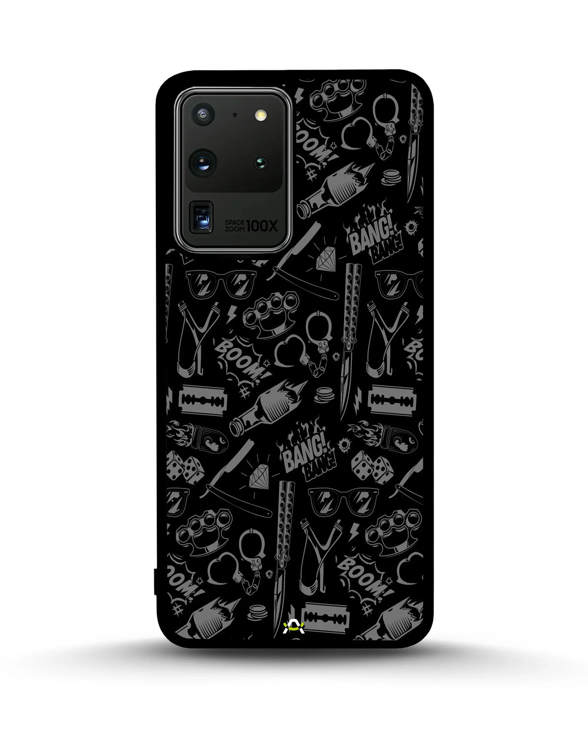 Black Street Art Phone Case - Graffiti & Typography Print for iPhone, Samsung, Pixel, OnePlus & Vivo