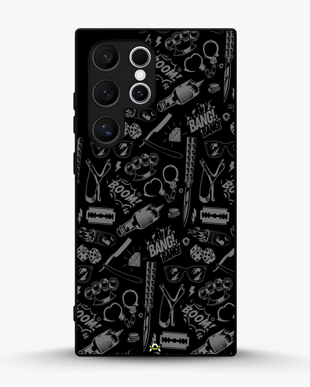 Black Street Art Phone Case - Graffiti & Typography Print for iPhone, Samsung, Pixel, OnePlus & Vivo