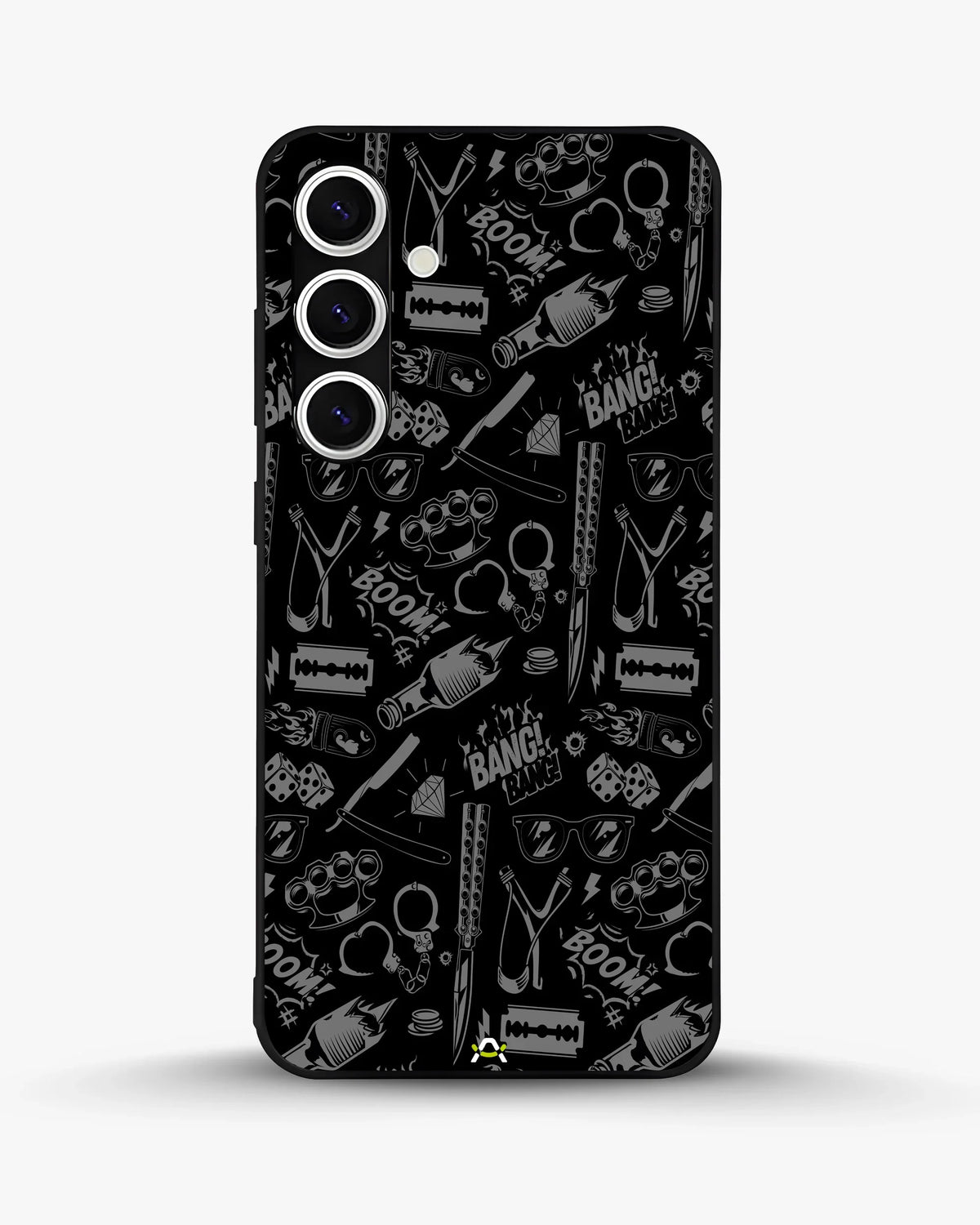 Black Street Art Phone Case - Graffiti & Typography Print for iPhone, Samsung, Pixel, OnePlus & Vivo