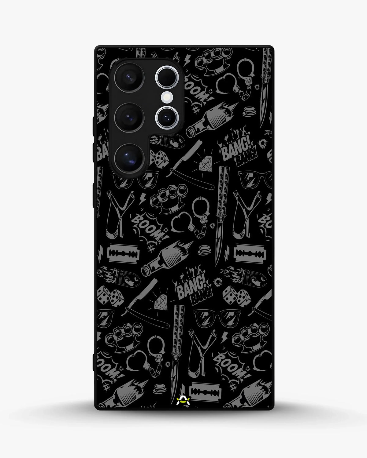 Black Street Art Phone Case - Graffiti & Typography Print for iPhone, Samsung, Pixel, OnePlus & Vivo