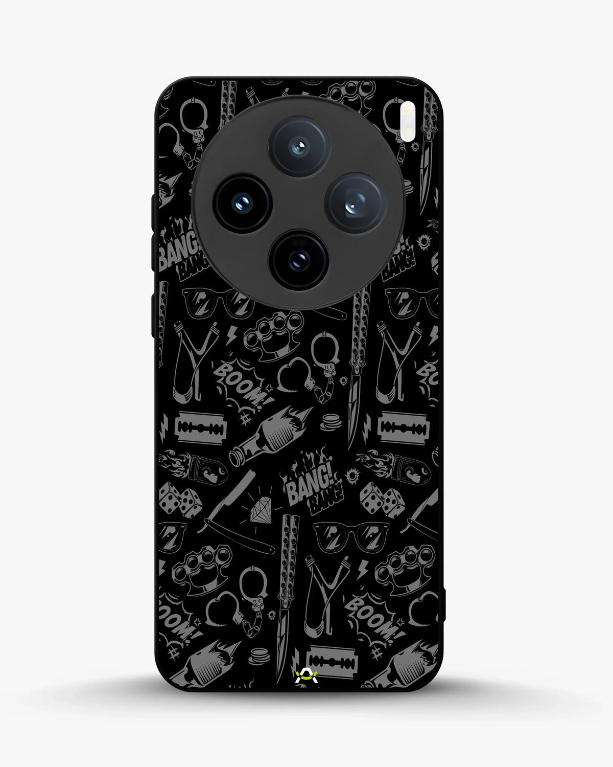 Black Street Art Phone Case - Graffiti & Typography Print for iPhone, Samsung, Pixel, OnePlus & Vivo