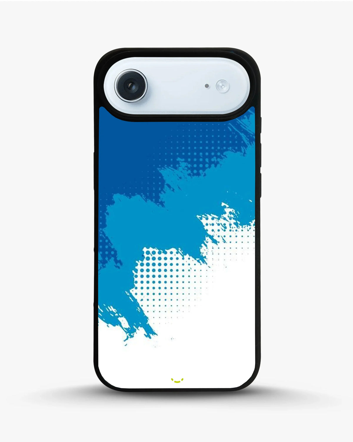 Blue Brush Strokes Phone Case - Abstract Paint & Halftone Print for iPhone, Samsung, Pixel, OnePlus & Vivo