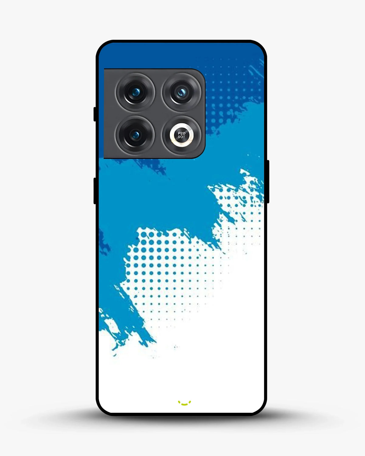 Blue Brush Strokes Phone Case - Abstract Paint & Halftone Print for iPhone, Samsung, Pixel, OnePlus & Vivo