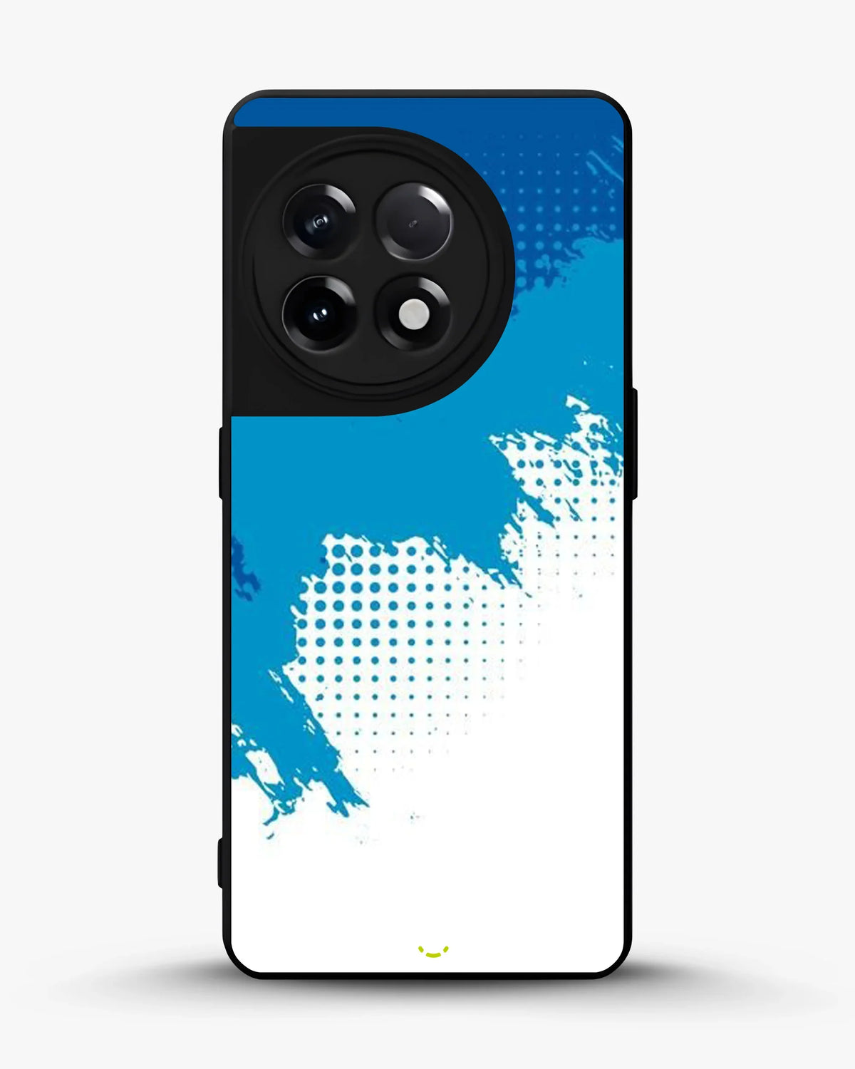 Blue Brush Strokes Phone Case - Abstract Paint & Halftone Print for iPhone, Samsung, Pixel, OnePlus & Vivo