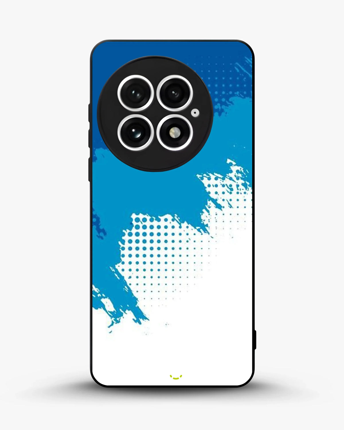 Blue Brush Strokes Phone Case - Abstract Paint & Halftone Print for iPhone, Samsung, Pixel, OnePlus & Vivo