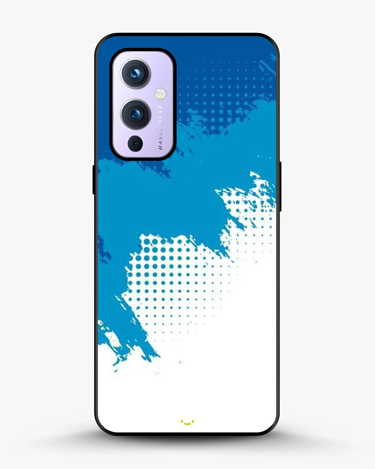 Blue Brush Strokes Phone Case - Abstract Paint & Halftone Print for iPhone, Samsung, Pixel, OnePlus & Vivo