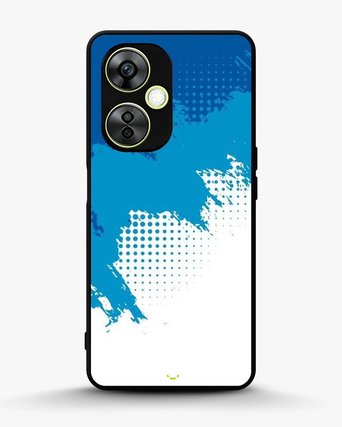 Blue Brush Strokes Phone Case - Abstract Paint & Halftone Print for iPhone, Samsung, Pixel, OnePlus & Vivo