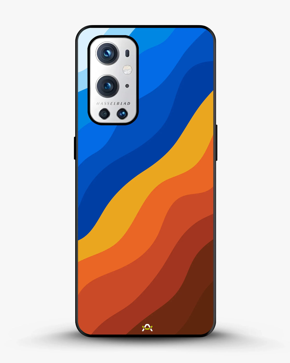 Blue & Orange Wave Pattern Phone Case - Abstract Cover for iPhone, Samsung, Pixel, OnePlus & Vivo