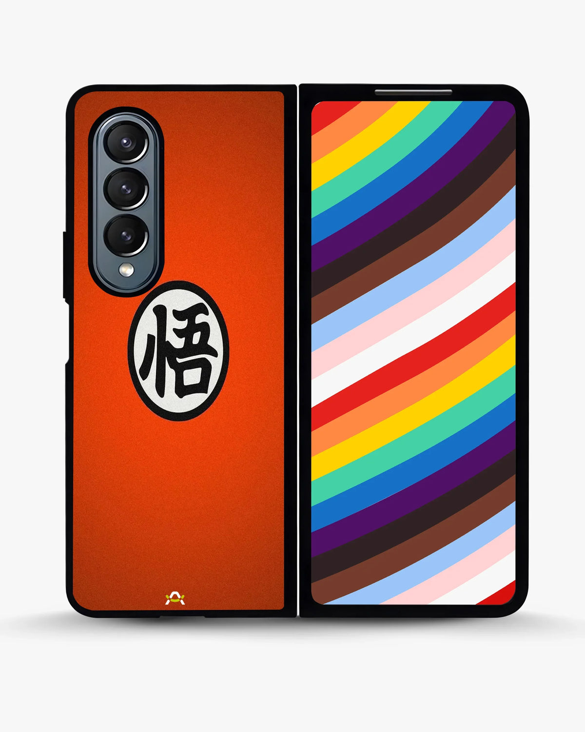 Bold Kanji Circle Phone Case - Minimal Orange Symbol Print for iPhone, Samsung, Pixel, OnePlus & Vivo