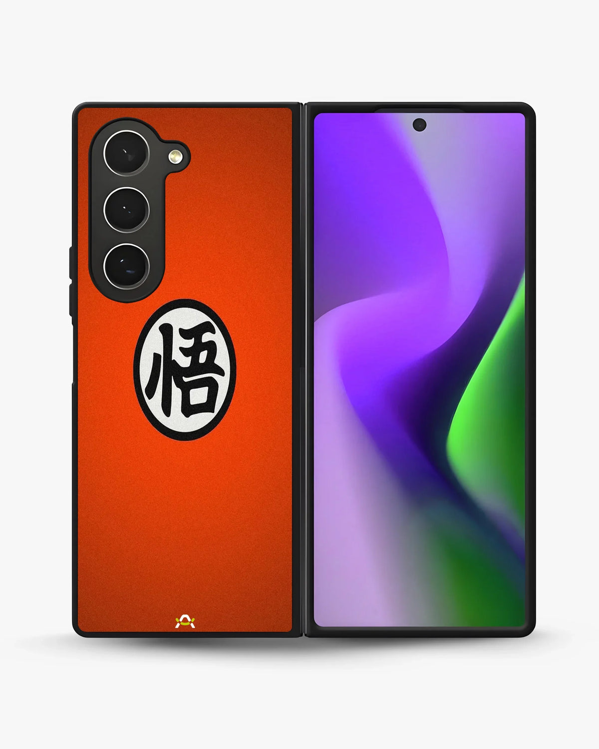 Bold Kanji Circle Phone Case - Minimal Orange Symbol Print for iPhone, Samsung, Pixel, OnePlus & Vivo