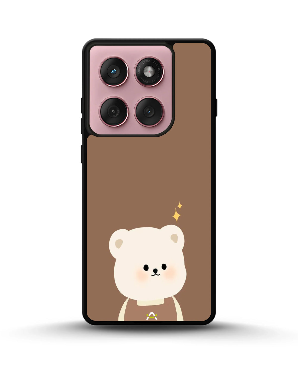 Cartoon Bear Phone Case - Cute Brown Bear Print for iPhone, Samsung, Pixel, OnePlus & Vivo