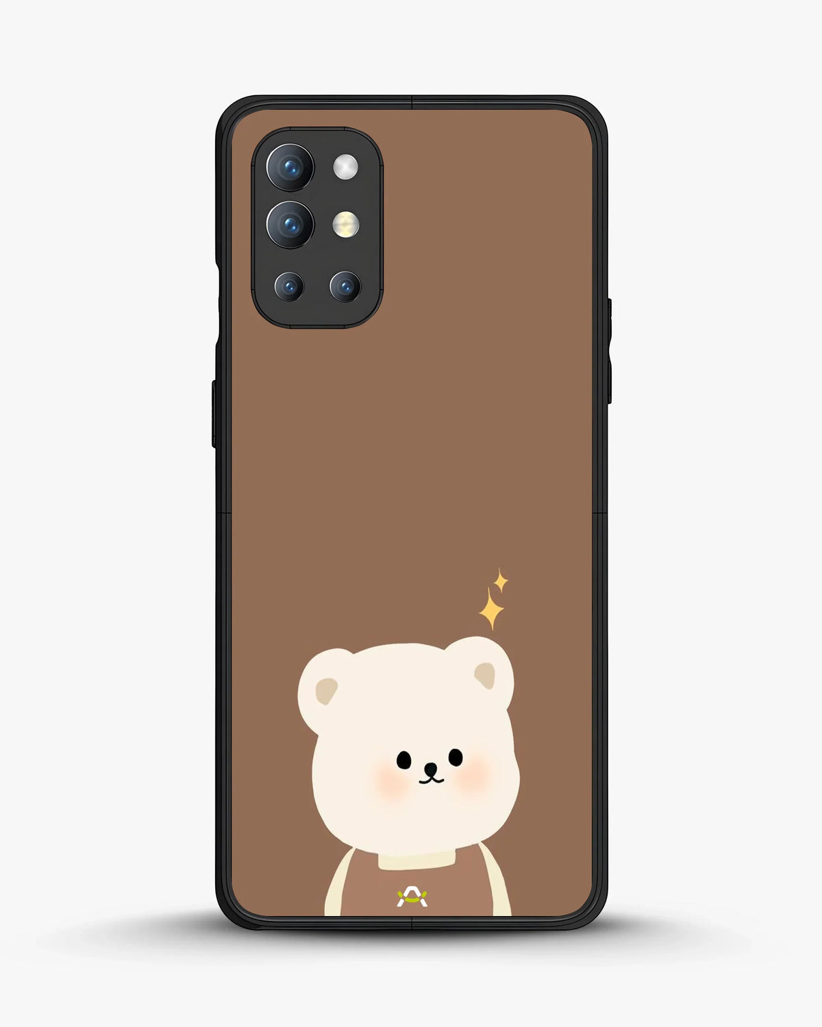 Cartoon Bear Phone Case - Cute Brown Bear Print for iPhone, Samsung, Pixel, OnePlus & Vivo