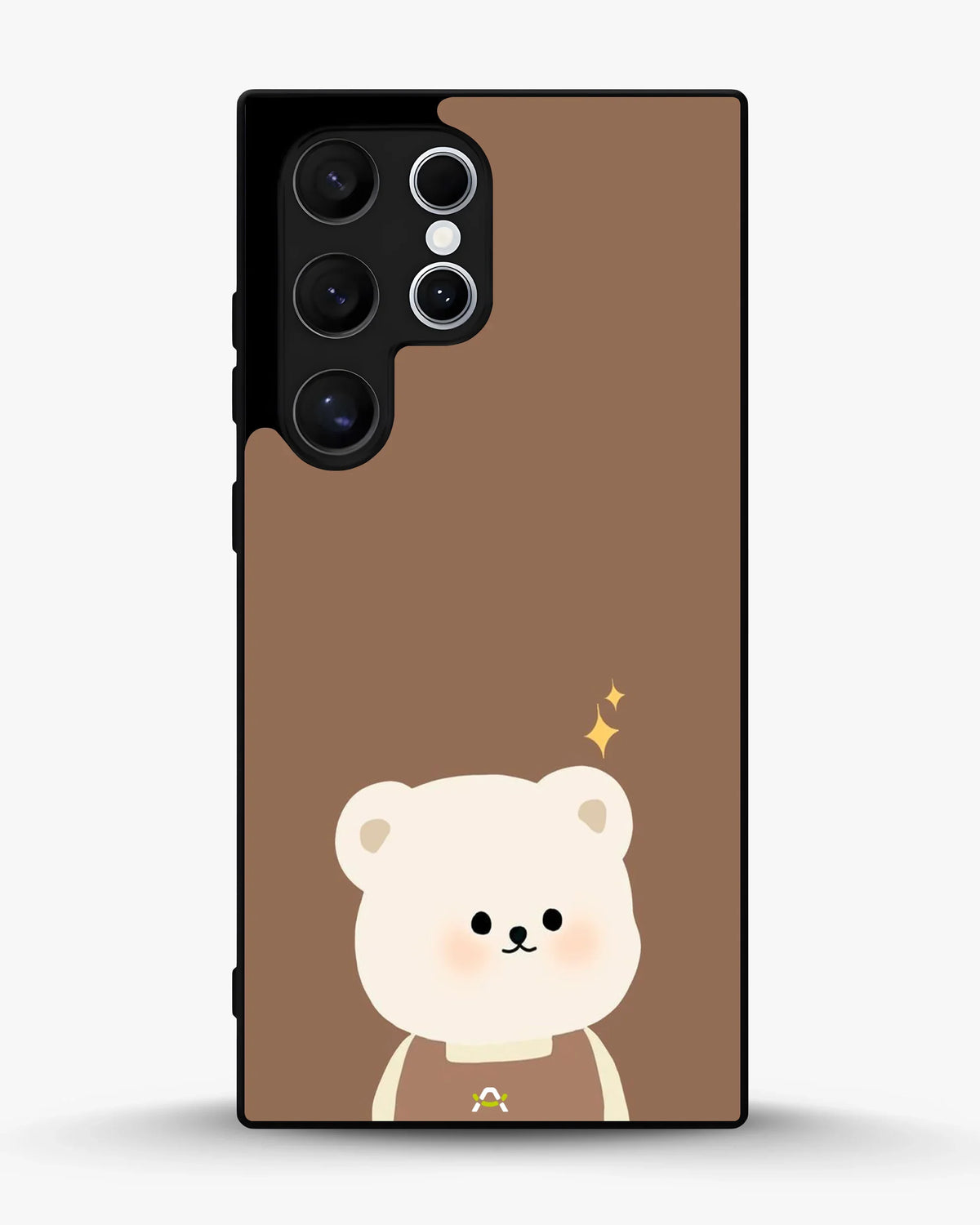 Cartoon Bear Phone Case - Cute Brown Bear Print for iPhone, Samsung, Pixel, OnePlus & Vivo